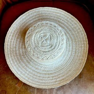 Janessa Leone Straw Sun Hat Size Small